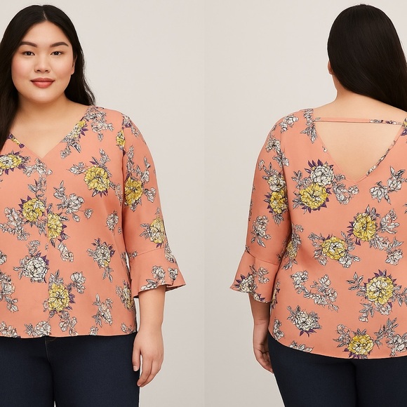 Zenobia Women's Blouse 1X NWT - Picture 1 of 6